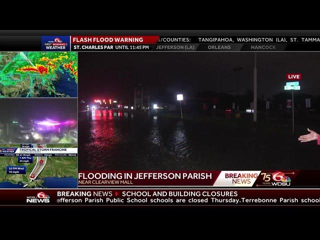 Significant flooding seen near Clearview Mall