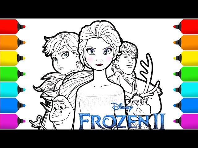 Frozen 2 Elsa & Anna Drawing and Coloring