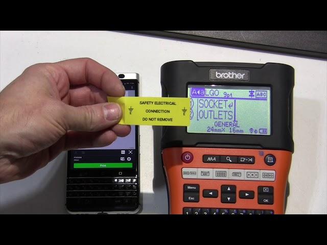 Brother E550W Electrician's label printer