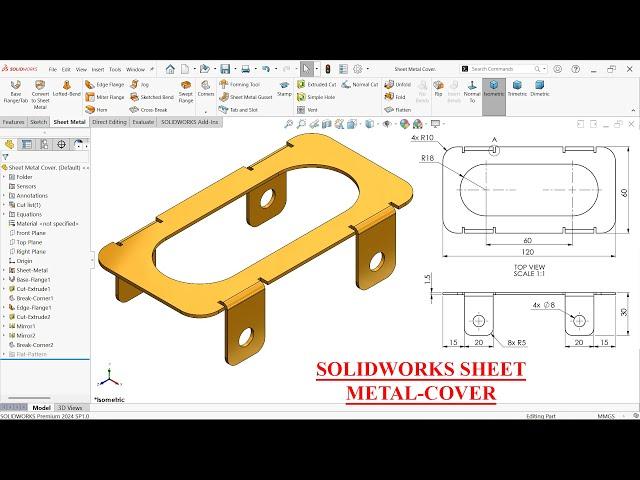 SolidWorks Sheet Metal Tutorial-Cover