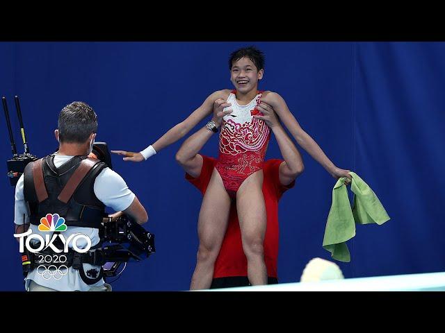 PERFECT SCORE: 14-year-old Quan's all-time diving final wins gold | Tokyo Olympics | NBC Sports