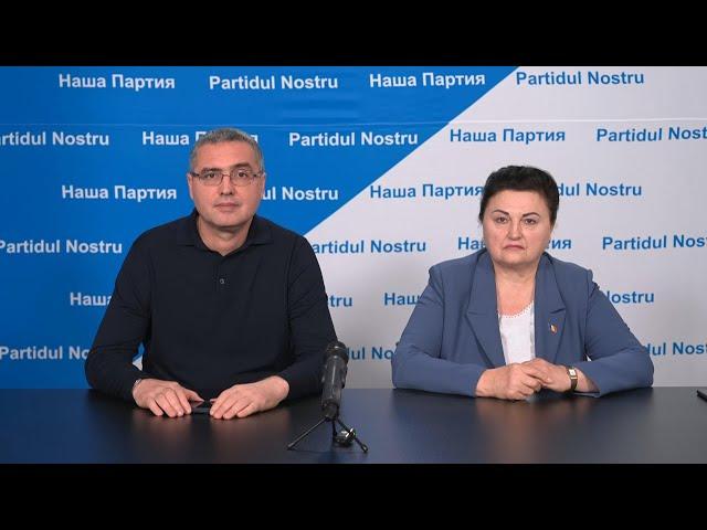 Online! Declarația comună, președintele Partidului Nostru, Renato Usatîi și deputata Victoria Cazacu