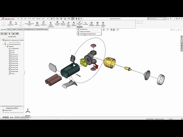 SOLIDWORKS - Smart Explode Lines