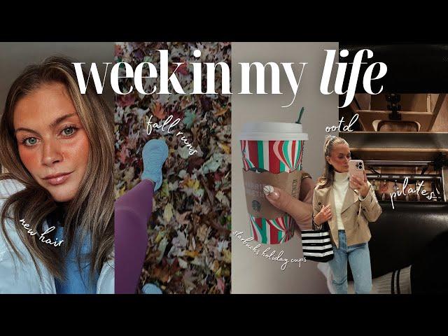 FALL WIML: working in office & at home, sephora sale haul, starbucks holiday drinks, pilates & more