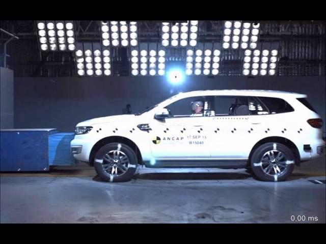 ANCAP CRASH TEST: Ford Everest (2015 - onwards) frontal offset test at 64m/h