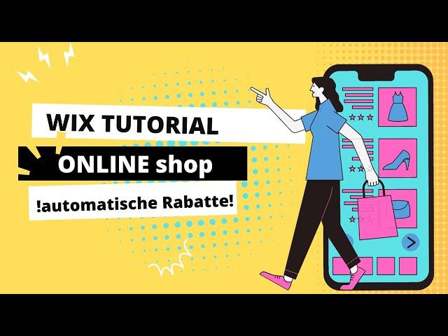 wix onlineshop Tutorial  automatischer Rabatt für mehr Umsatz