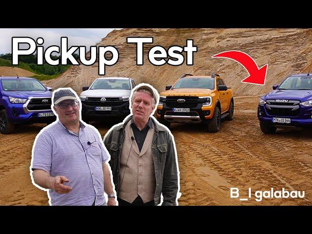 Pick-up Vergleichstest – Ford Ranger | VW Amarok | Toyota Hilux | Isuzu D-Max | B_I galabau