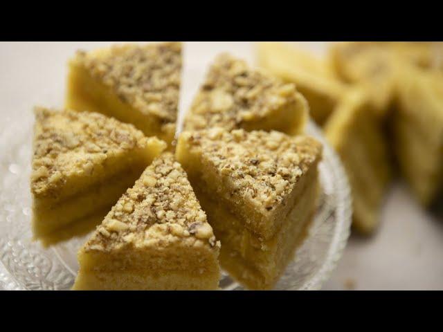 Simple Honey Cake Recipe Uyghur Dessert: Hesal Qat-Qat ھەسەل قات-قات  | Soft & Moist