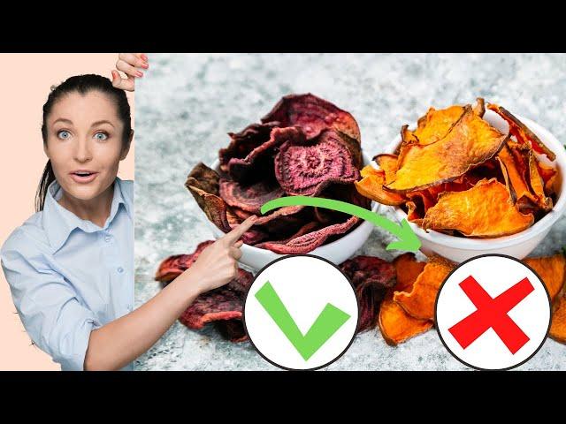 5 Fruit & Veggie chips in air fryer | Healthy Chips recipe