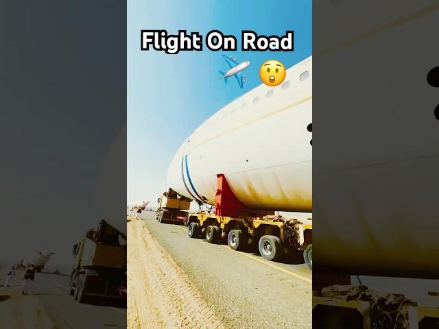 Airplane on busy road#shortsfeed#flightsaudi#shorts#short #shortvideo#shortsviral#saudiairlines#KSA