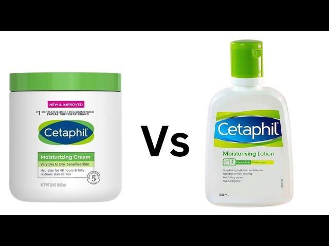 Cetaphil Moisturizing Cream vs Lotion #cetaphil #skincare