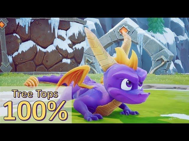 Spyro The Dragon Remastered | Tree Tops 100% Walkthrough