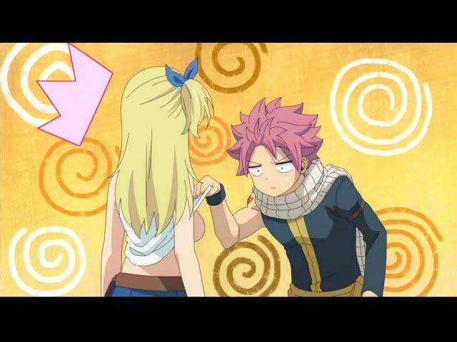 Natsu taking a Peek at Lucy's ****  ( NatsuLucy Funny Moments) #fairytail #anime