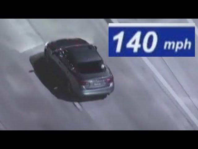 Police chase driver on LA freeways