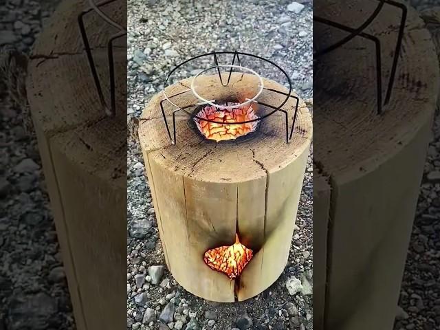 One way to make a burner for cooking in natural conditions