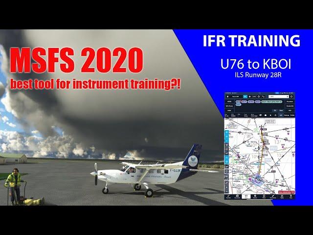 MSFS2020 is AMAZING for Instrument Flight Training