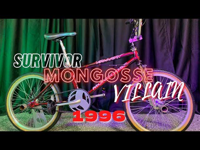 1996 Midschool Red Mongoose Villain BMX Bike - All Original Survivor