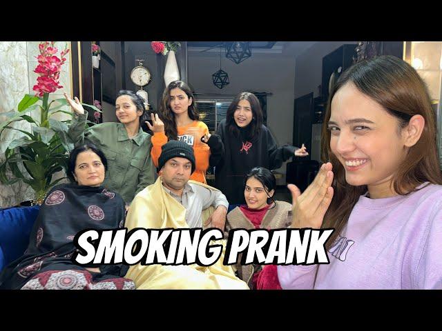 Smoking Prank with my Family | Sistrology |Fatima Faisal