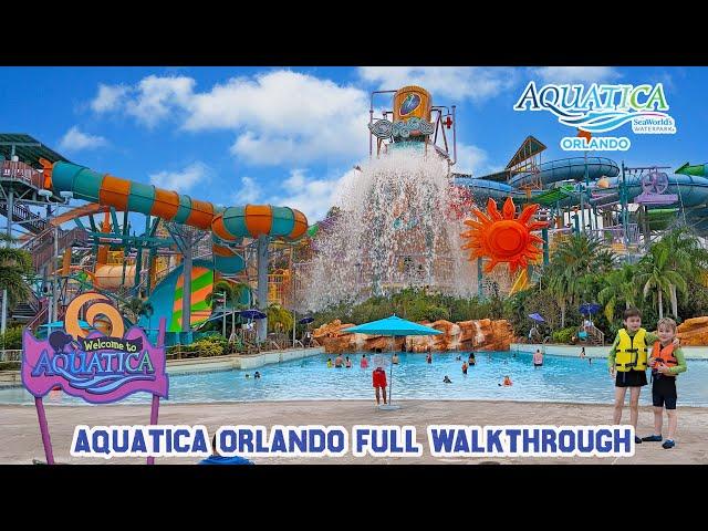 Aquatica Water Park Full Walkthrough Orlando (Jan 2023) [4K]