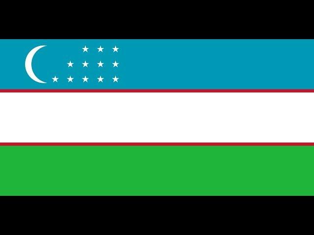 Flag of Uzbekistan.