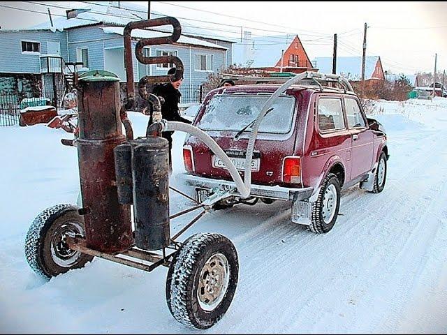 Нива на ДРОВАХ - Российская Тесла | Lada Niva on the WOOD - Russian Tesla!