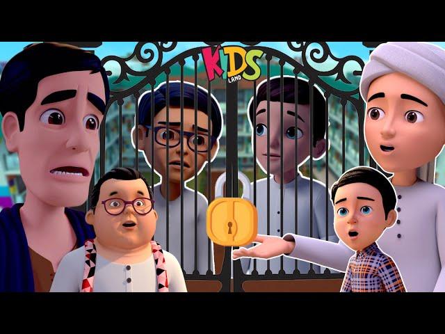 Noman Aur Farman Washroom Mein Lock | Gulam Rasool Cartoon Series | Islamic Cartoon | Kids Land