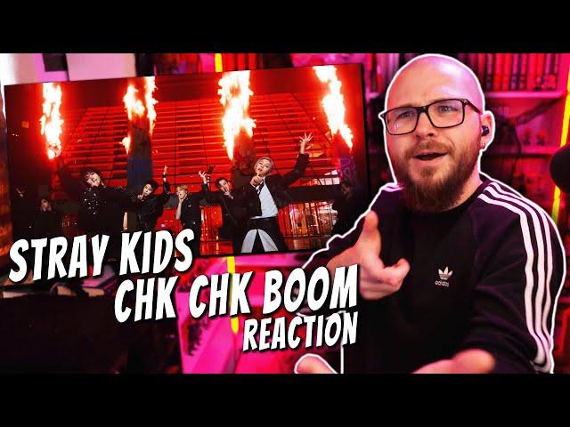 FIRST TIME Reacting to STRAY KIDS Chk Chk Boom