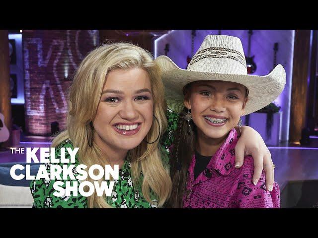 A 12-Year-Old Bull Rider Judges Kelly's Husband's Skills | The Kelly Clarkson Show