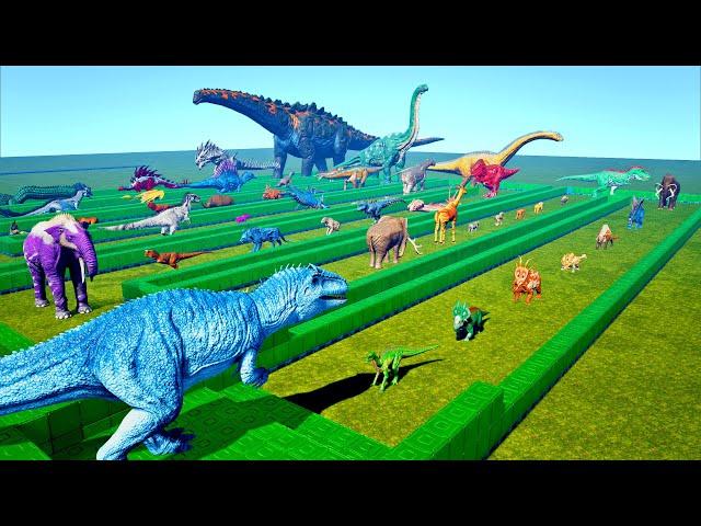 EPIC GIGA DEATHRUN ASCENDED | All ARK Creatures