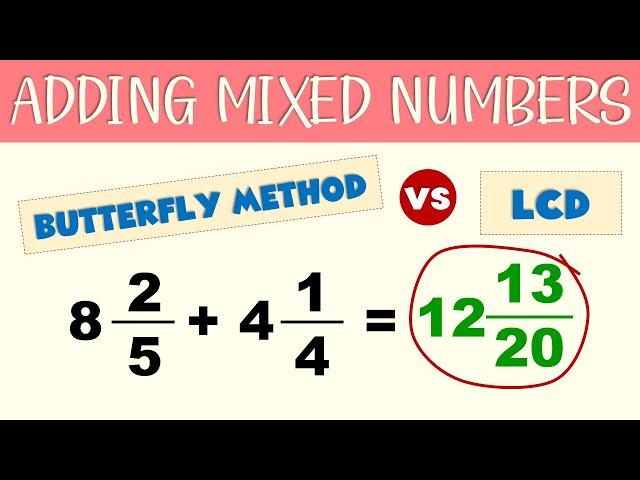 Adding Mixed Numbers | Basic Math Review | Ms Rosette