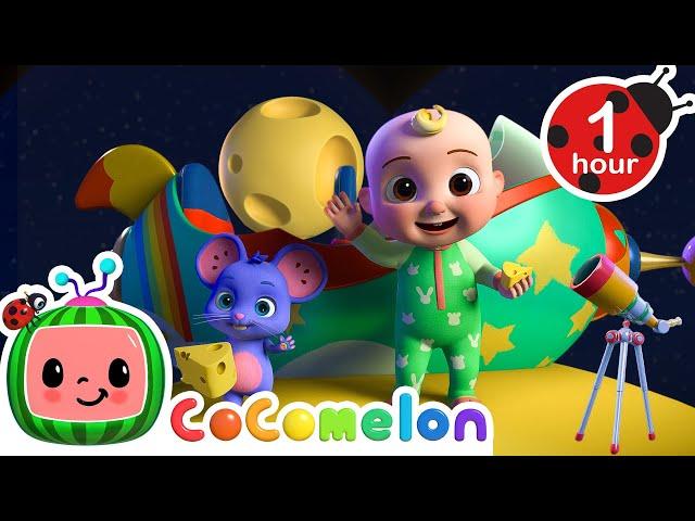 Fly to the Moon  | Twinkle Twinkle Little Star Song with JJ & Mimi | Cartoons for Kids