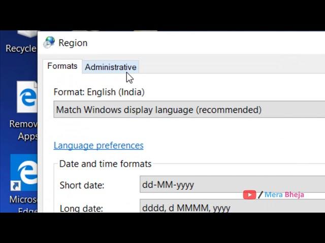 Fix Windows 10 Language Problem of Non Unicode Program