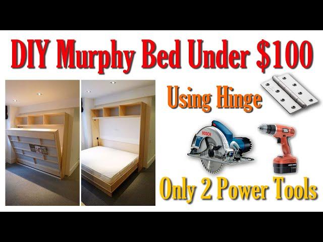 DIY Murphy Bed Without Expensive Hardware | Homemade Folding Bed under $100