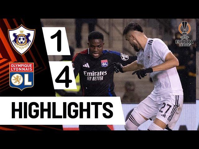 Qarabag vs Lyon 1-4 ALL GOALS & HIGHLIGHTS | UEFA Europa League 2024