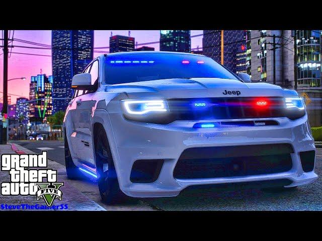 Playing GTA 5 As A POLICE OFFICER Gang Unit Patrol||  GTA 5 Lspdfr Mod|  4K