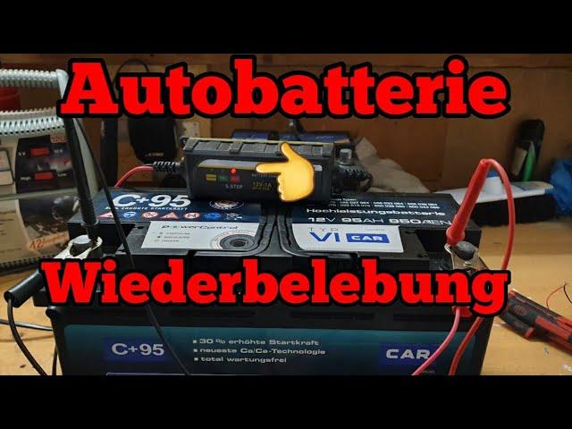 Defekte Autobatterie wiederbeleben kfz Batterien  aufladen kaputt