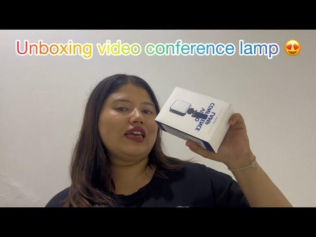 Unboxing || Video conference Lamp || Loved it 