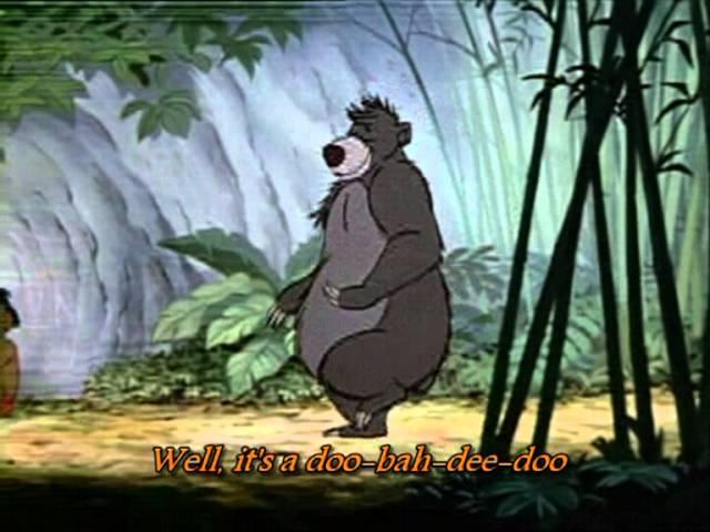 Jungle Book - Baloo's doo bah dee doo song