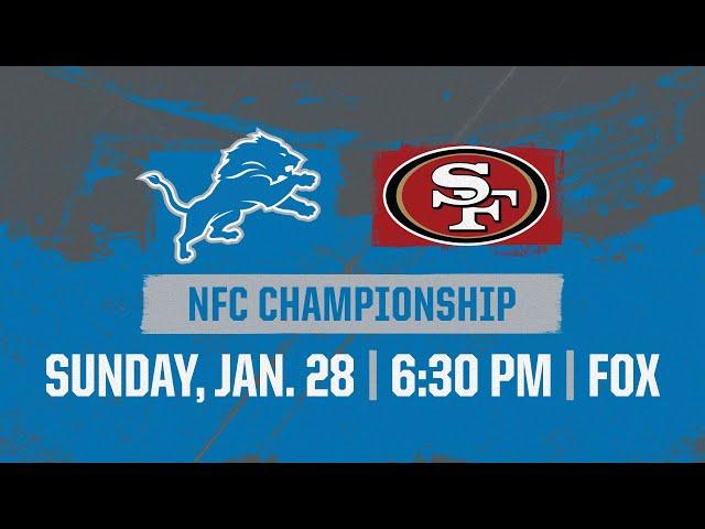 Lions vs. 49ers Game Trailer | NFC Championship