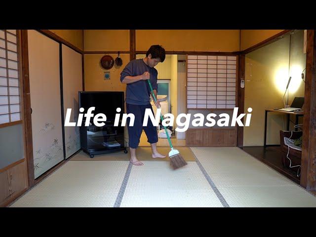 [Vlog] Rainy Nagasaki. The night after doing a big cleaning, I made and ate ramen.