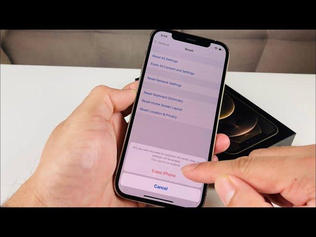 iPhone 12 Pro Factory Reset Delete Everything!