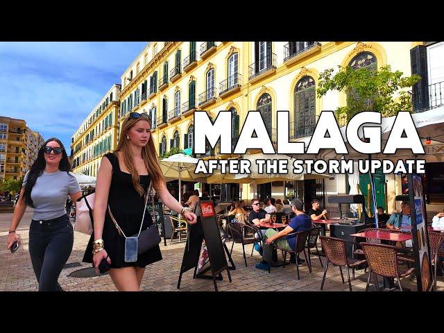 MALAGA CITY SPAIN LATEST UPDATE AFTER THE STORM DANA NOVEMBER 2024 Costa del Sol | Andalucía [4K]