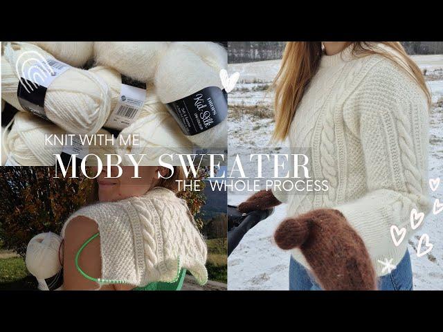 Moby Sweater by Petiteknit - Knit with me // Project Vlog