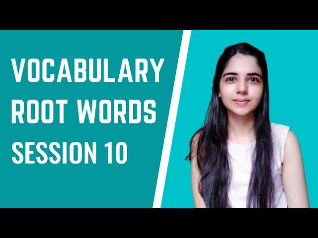 Vocabulary With Root Words - Session 10 | For SSC, Bank & Defence Exams