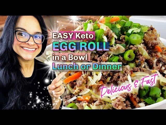 Keto Egg Roll In A Bowl | Ideal for Weekly Meal Prep | Low Carb Meal for Weight Loss - So Fast!