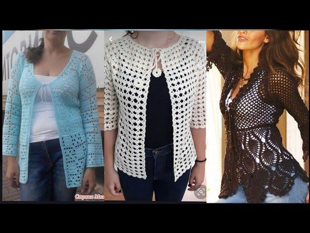 Outstanding stylish unique crochet handknit vest blouse top pattern designs for women