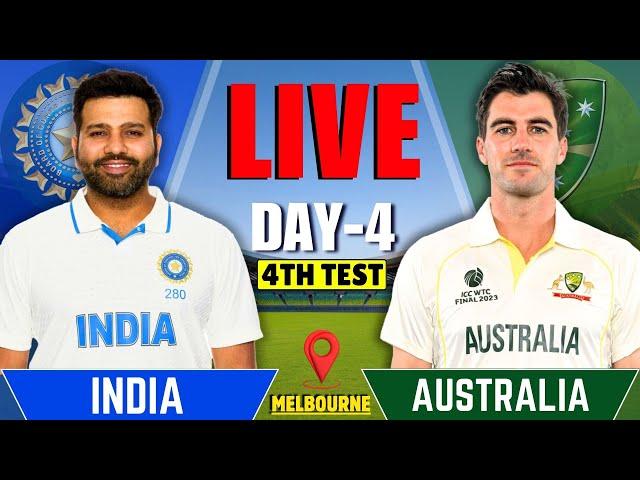 India vs Australia, 4th Test, Day 4 | IND vs AUS Live Match Today | Live Cricket Match | Session 3