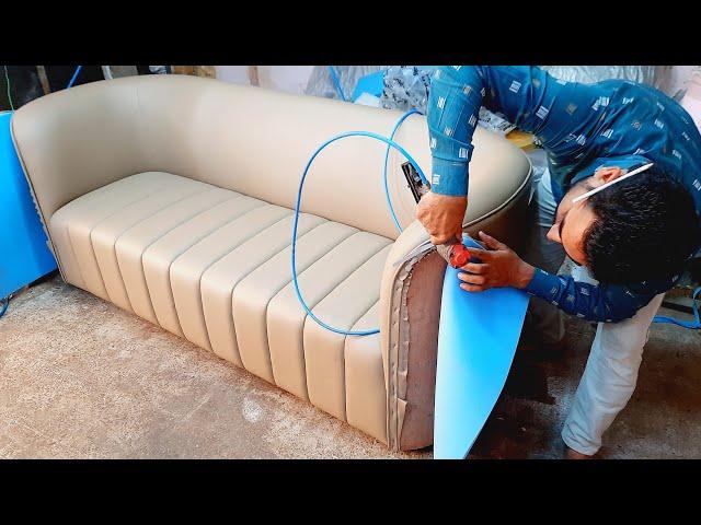 Latest Leather Sofa Making 2023/How To Make High Quality Leather Sofa-Step-By-Step