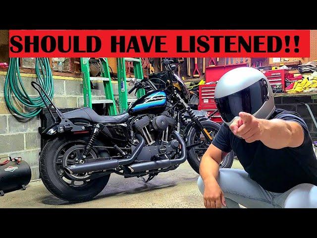 I SHOULD Have Listened to YOU!!....About this Harley Sportster Modification!