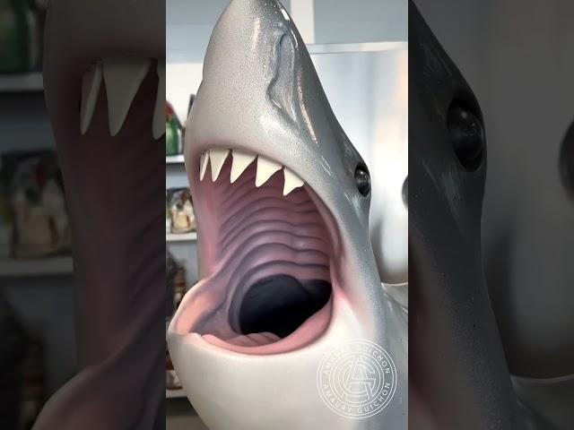 Chocolate Shark!  This 7,5ft long and 150lbs 100% chocolate is one of my largest creation!